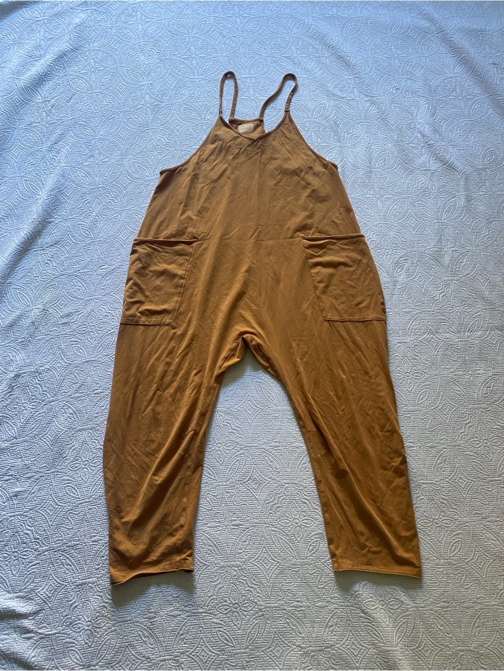 FP Movement by Free People Rust Brown Sleeveless Relaxed Romper